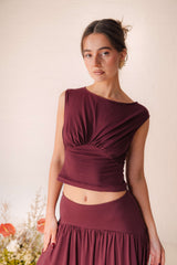 Georgia Top - Burgundy