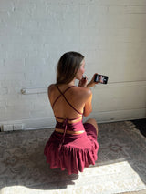 Ellie Skirt - Burgundy