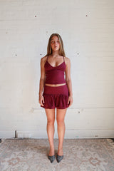 Ellie Top - Burgundy